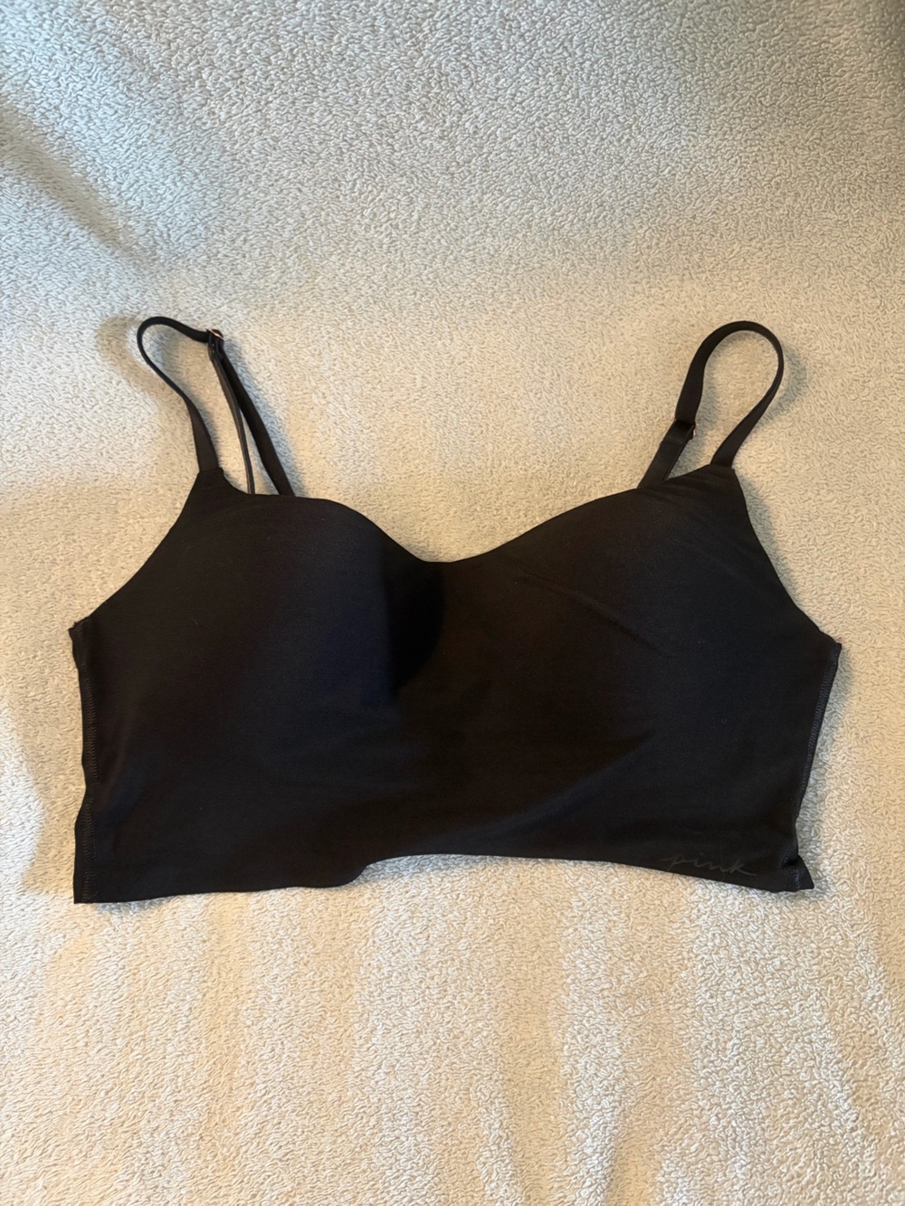 PINK Black Wireless Bra